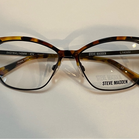 Steve Madden KAARMA tortoise 54-18-140 Eyeglass Frame with Eyeglass Case - Picture 1 of 6